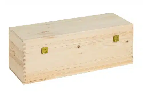 Holzkiste für die 1,5 Liter Flasche Zirbenz