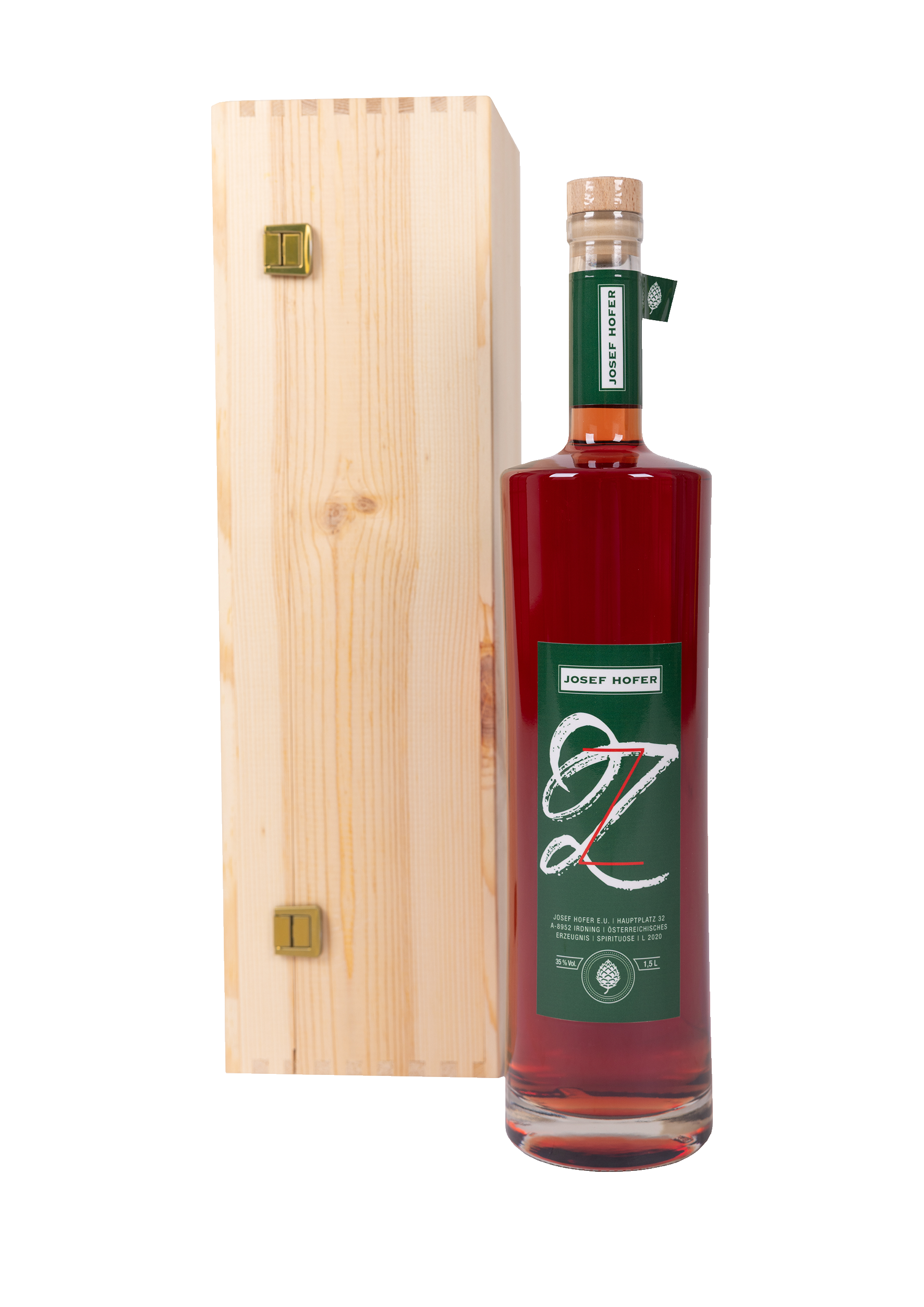 Zirbenz 1.5 L mit Holzkiste