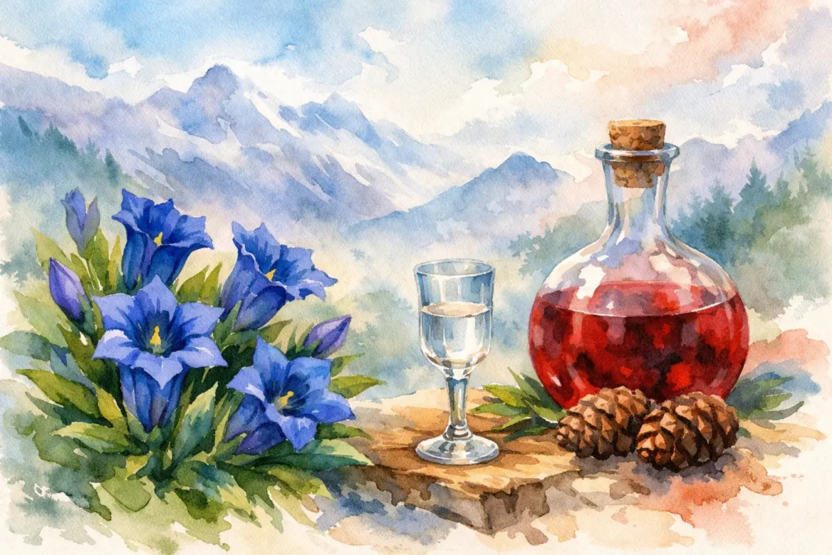 Was ist Enzian Schnaps?